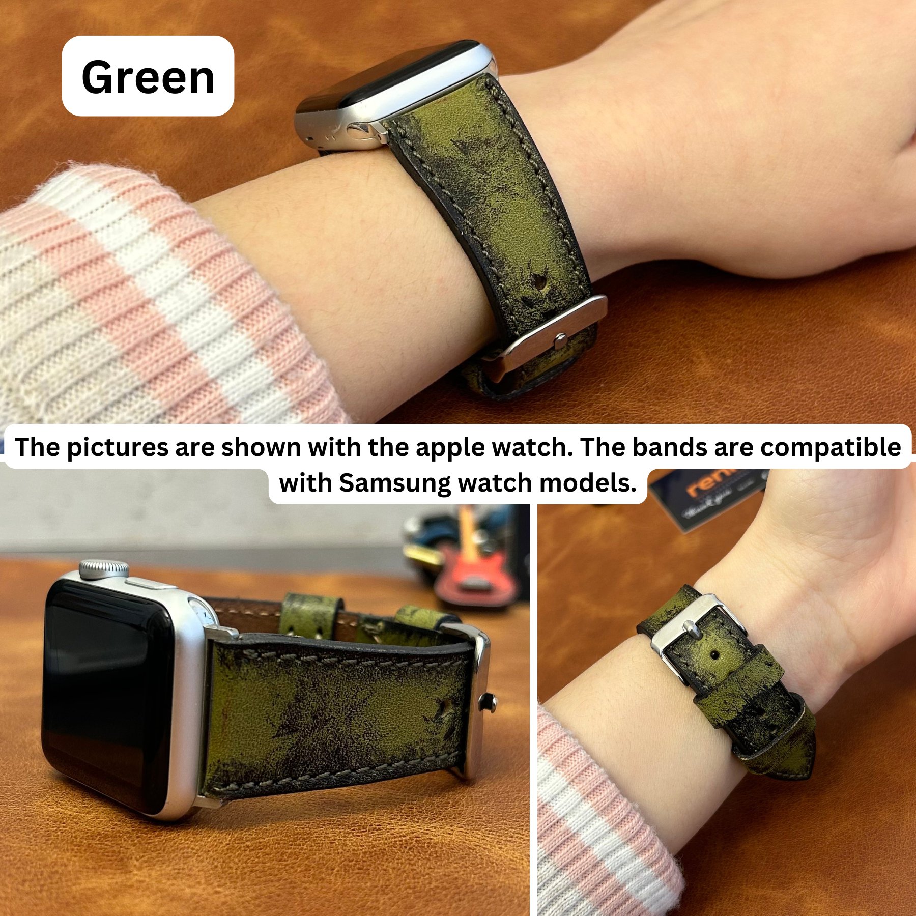 Armbänder in Lederoptik für Samsung Smartwatches