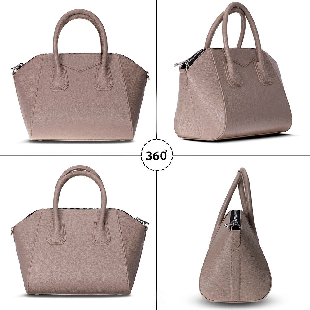 Lorenza Lederhandtasche für Damen, mittelgroß