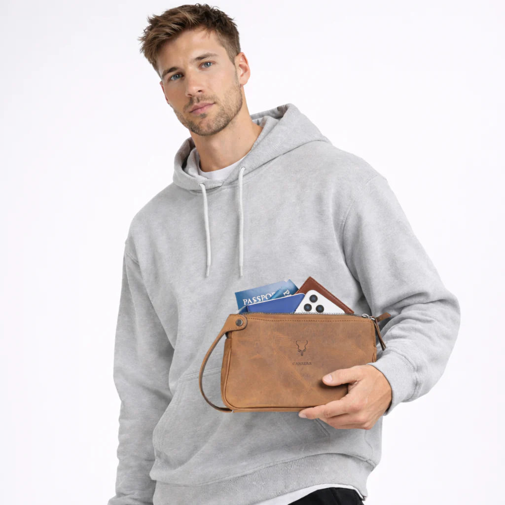 Herrenhandtasche aus Carrera Valdiero Leder