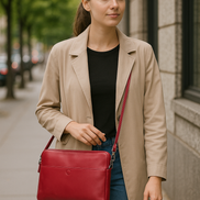 Leeds Slim Leather Laptop / Tablet Sleeve