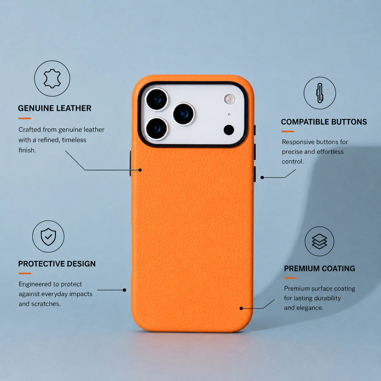 Prestige I Phone 17 Pro Leather Case