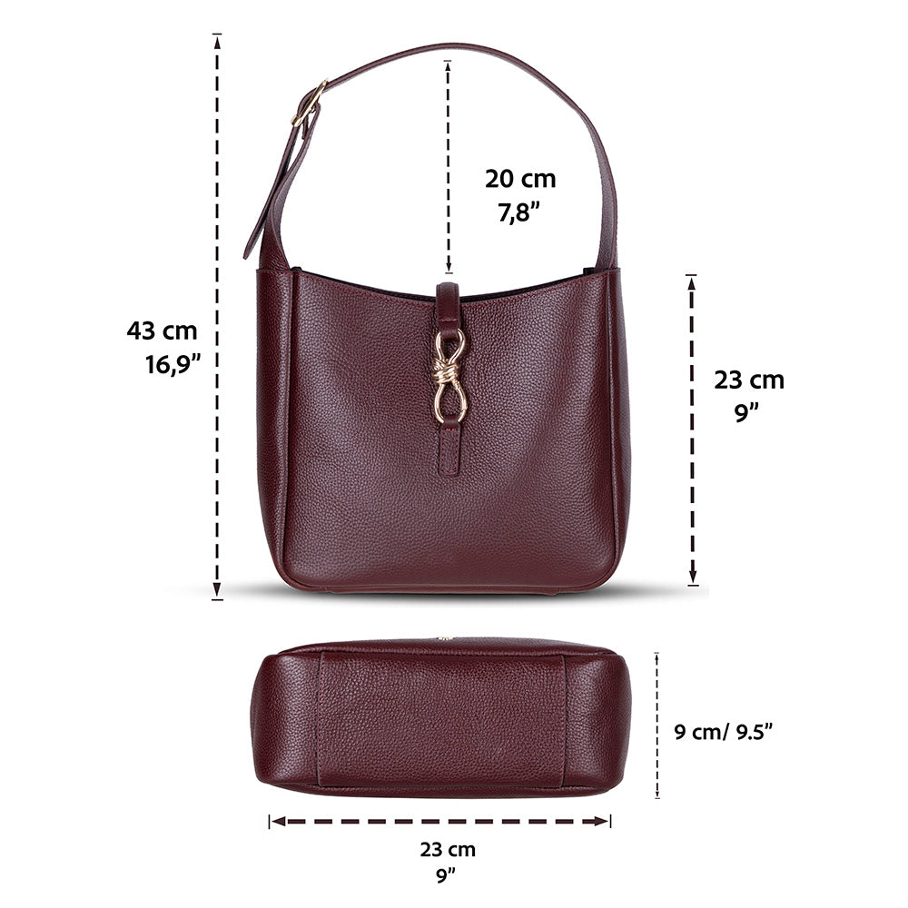 Azura Damen-Ledertasche