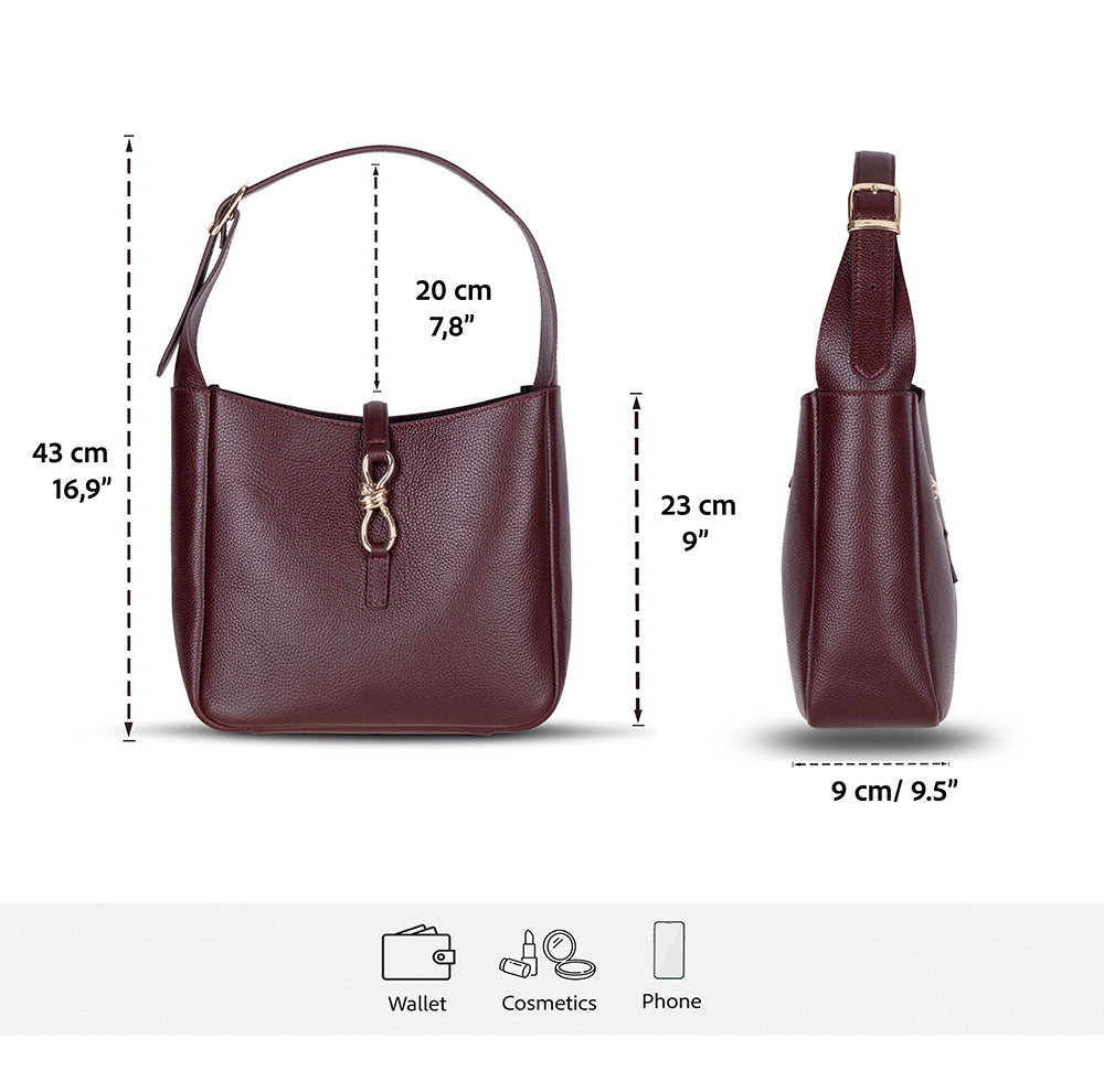 Azura Damen-Ledertasche