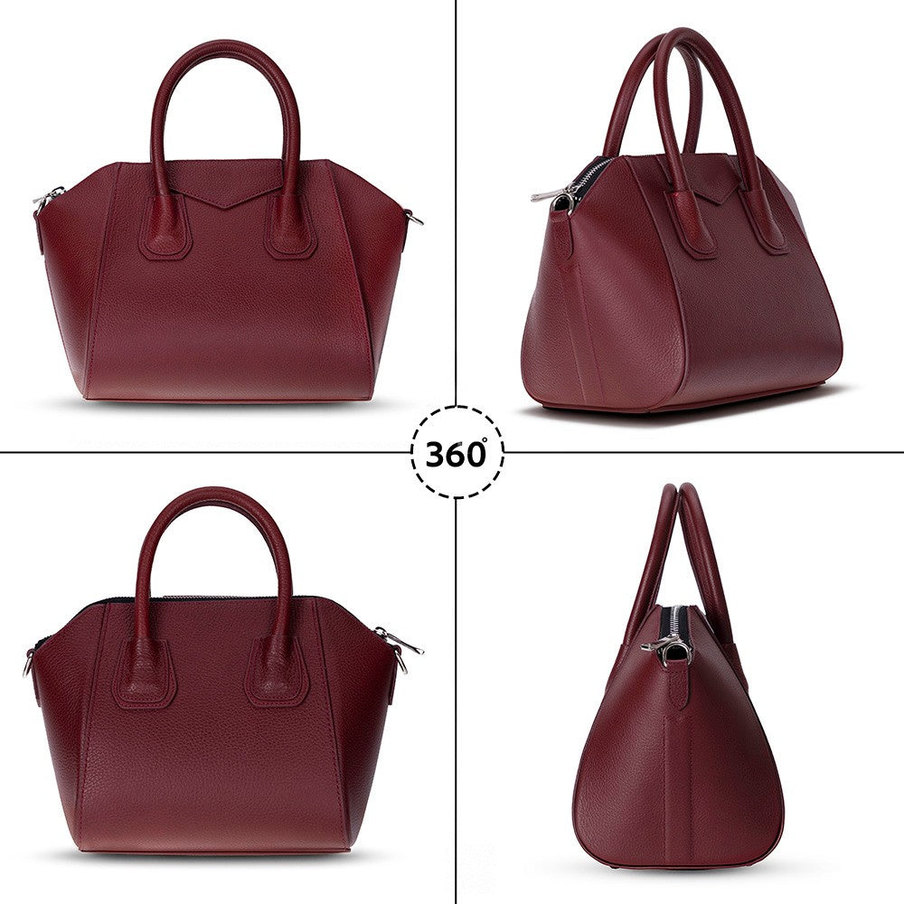 Lorenza Lederhandtasche für Damen, mittelgroß