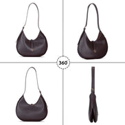 Rosa Damen-Ledertasche