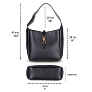 Azura Damen-Ledertasche