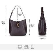 Azura Damen-Ledertasche