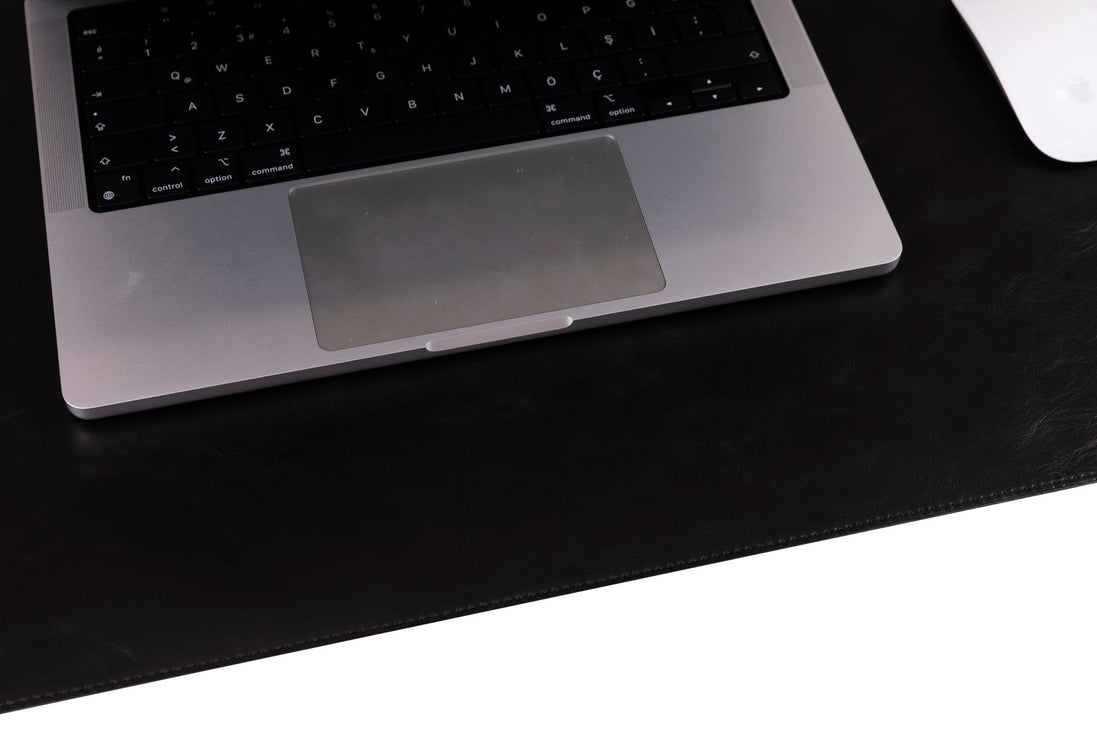 Anpassbare Schreibtischunterlage aus echtem Leder