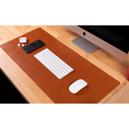 Schreibtischunterlage aus echtem Leder, 37 x 80