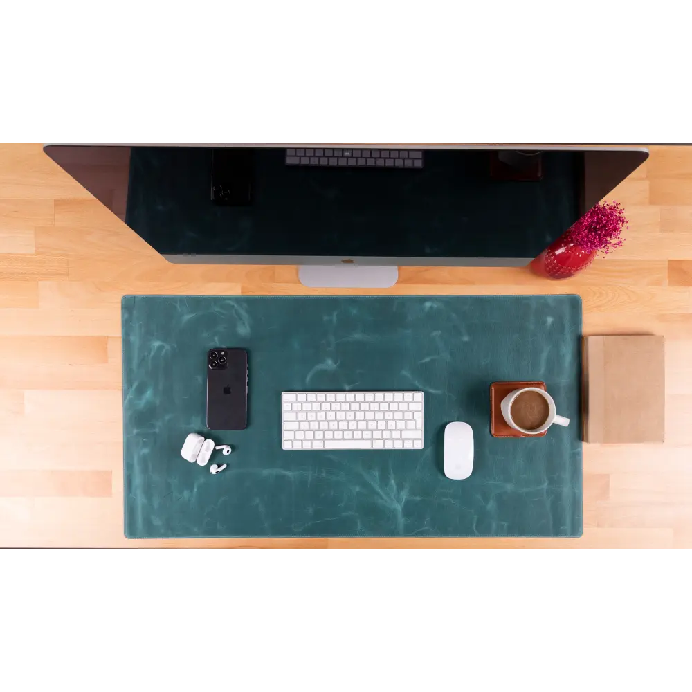 Genuine Leather Desk Mat 37x80