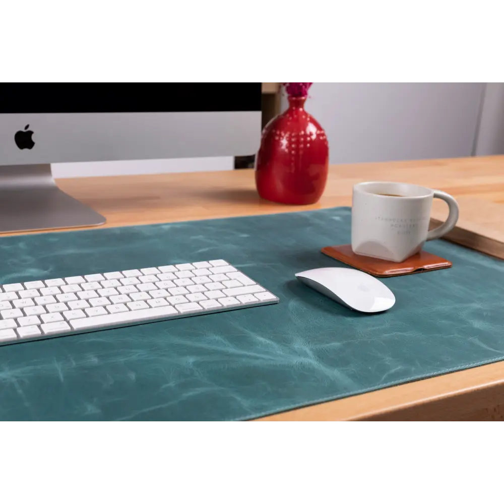 Genuine Leather Desk Mat 37x80