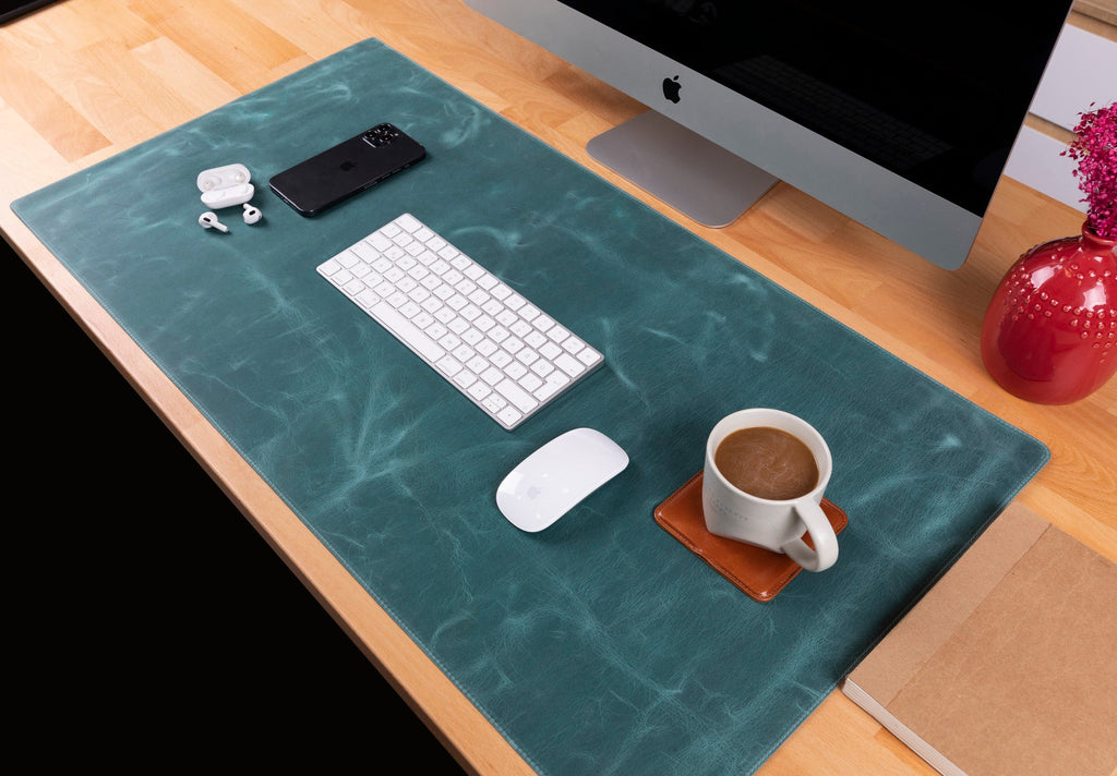 Customizable Genuine Leather Desk Mat