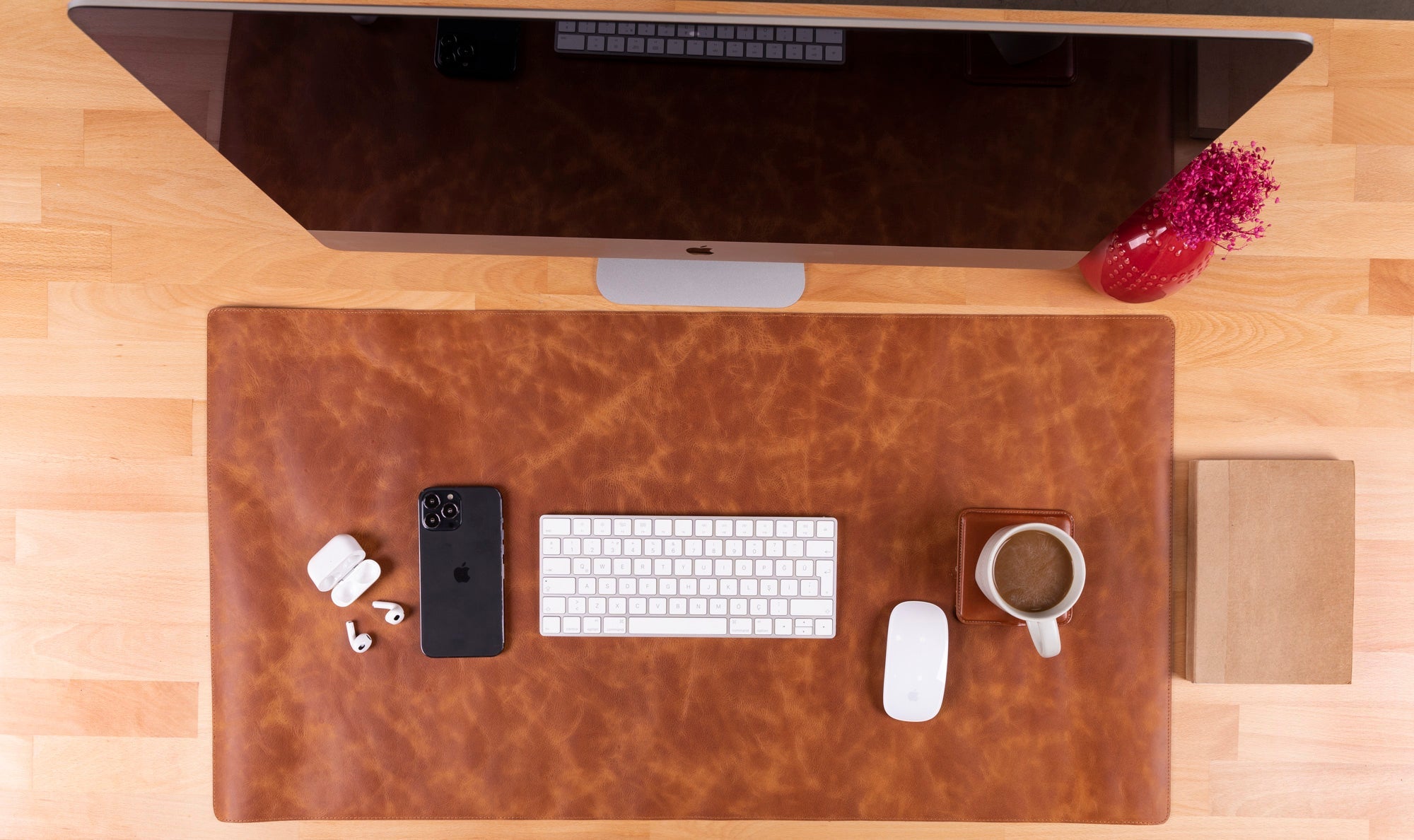 Customizable Genuine Leather Desk Mat
