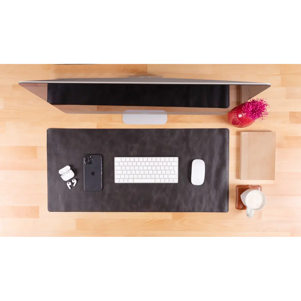 Genuine Leather Desk Mat 37x80