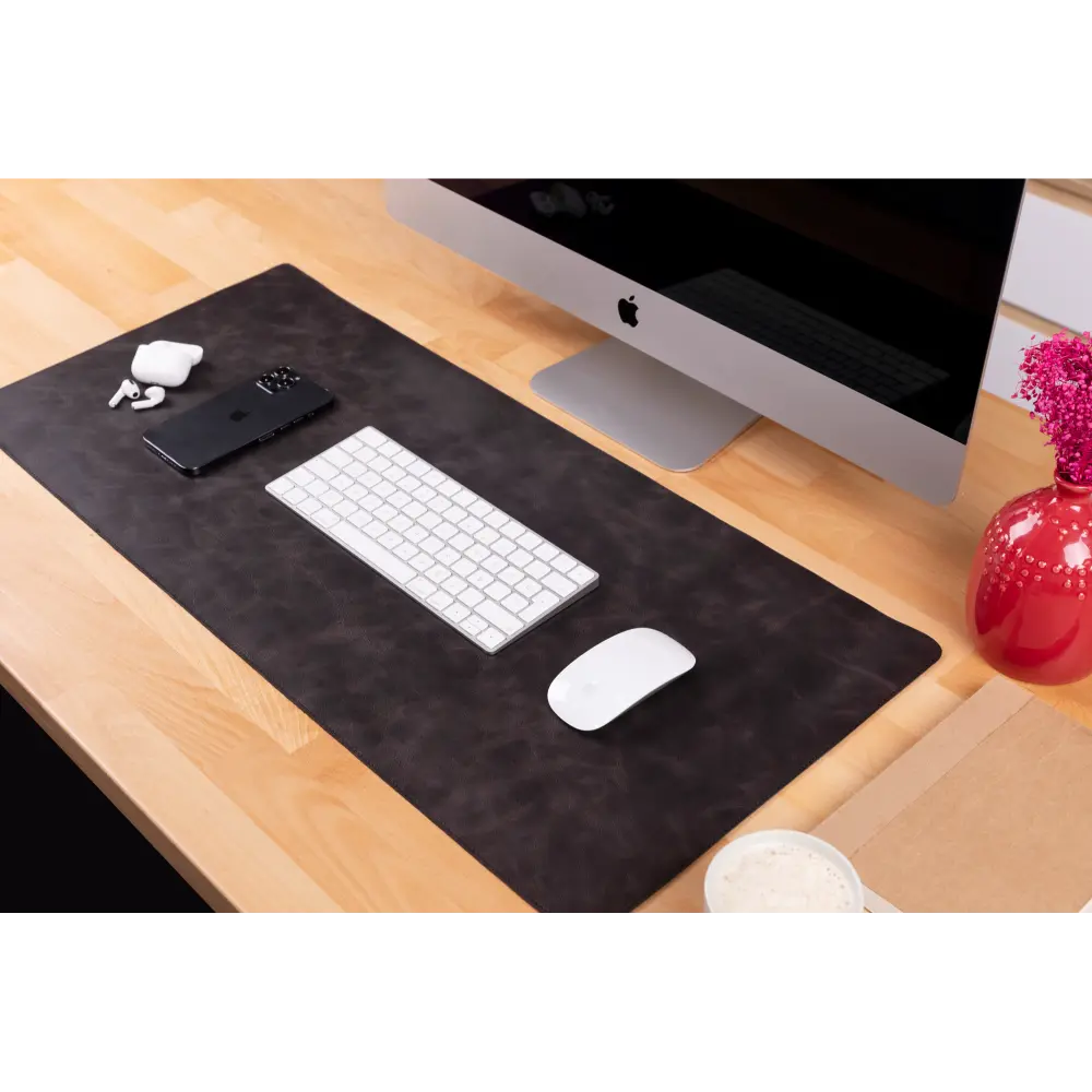 Genuine Leather Desk Mat 37x80