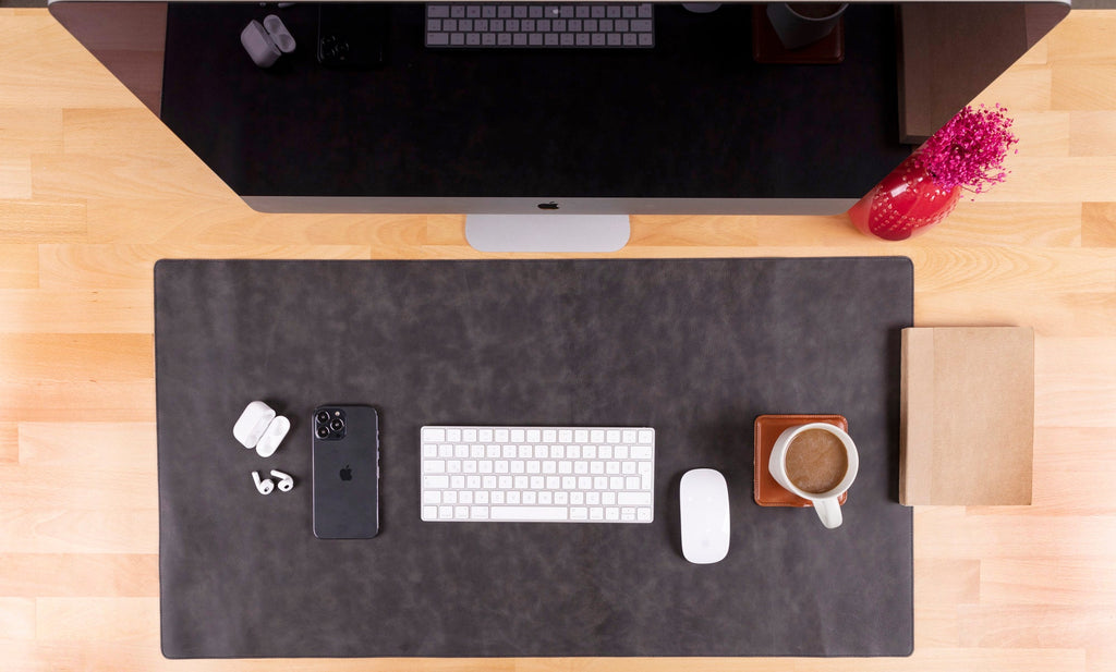 Customizable Genuine Leather Desk Mat