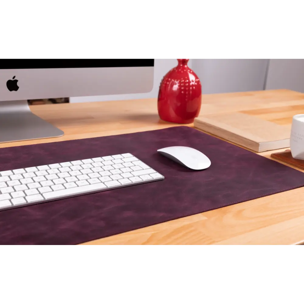 Genuine Leather Desk Mat 37x80