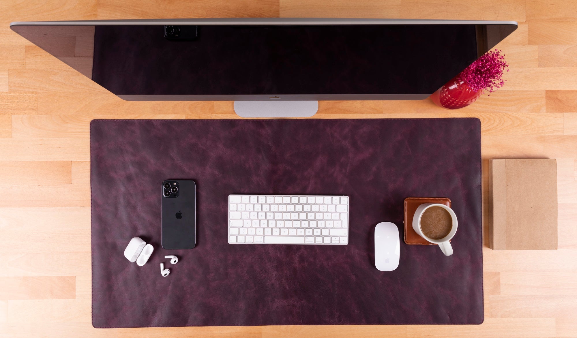 Customizable Genuine Leather Desk Mat