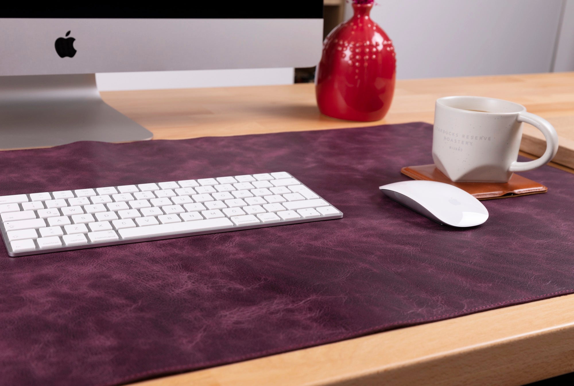 Customizable Genuine Leather Desk Mat