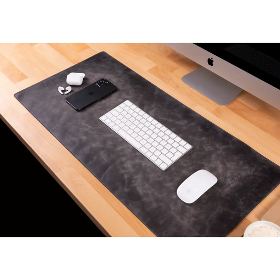 Genuine Leather Desk Mat 37x80