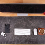 Anpassbare Schreibtischunterlage aus echtem Leder