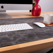 Anpassbare Schreibtischunterlage aus echtem Leder