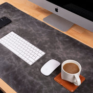 Anpassbare Schreibtischunterlage aus echtem Leder