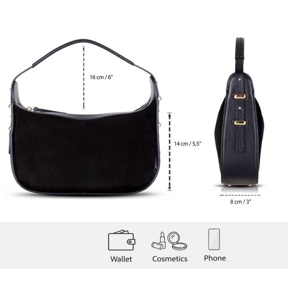 Dolcezza Genuine Suede Leather Women's Shoulder Bag