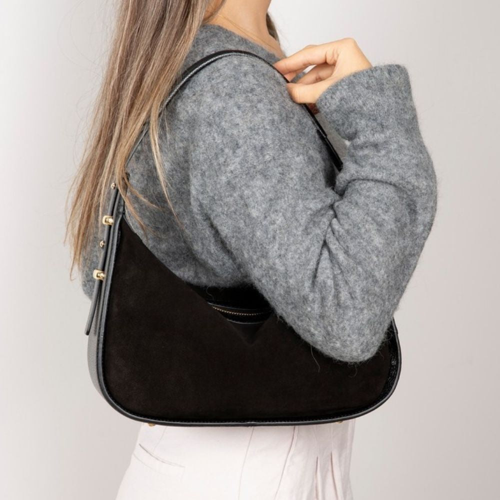 Dolcezza Genuine Suede Leather Women's Shoulder Bag