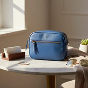 Smaragdgrüne Leder-Damentasche