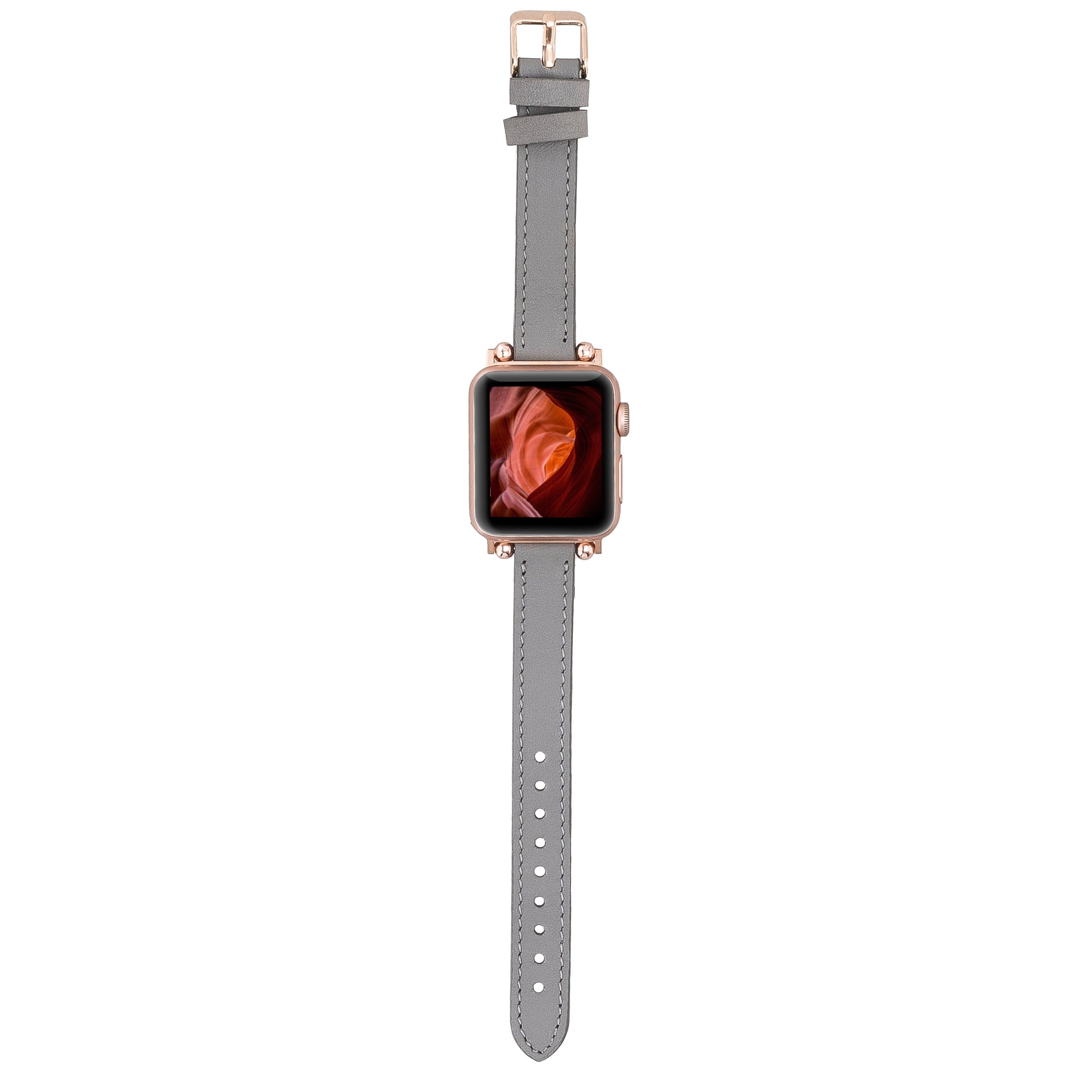 Leder-Ferro-Armbänder für Fitbit Versa Uhr Trok