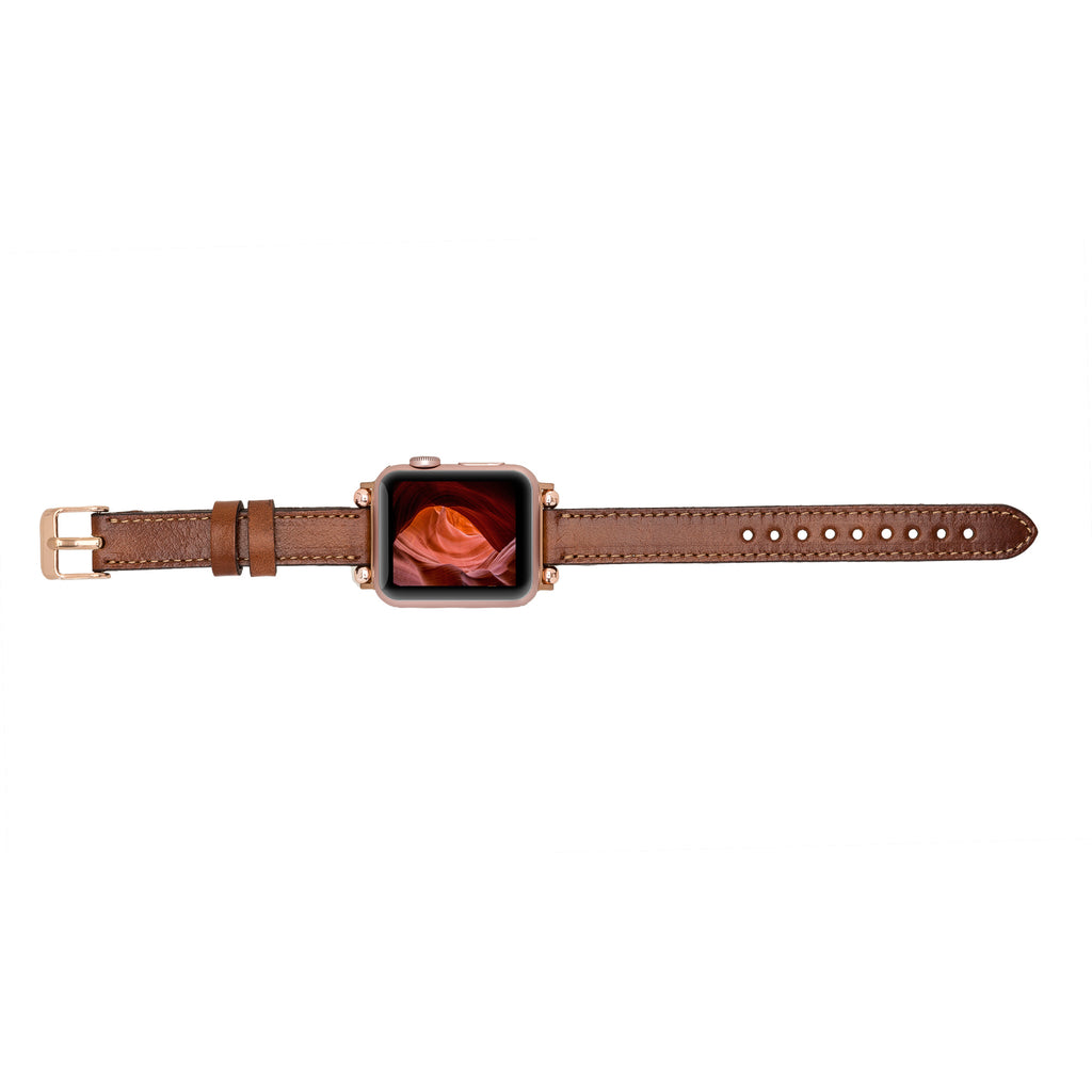 Leder-Ferro-Armbänder für Fitbit Versa Uhr Trok
