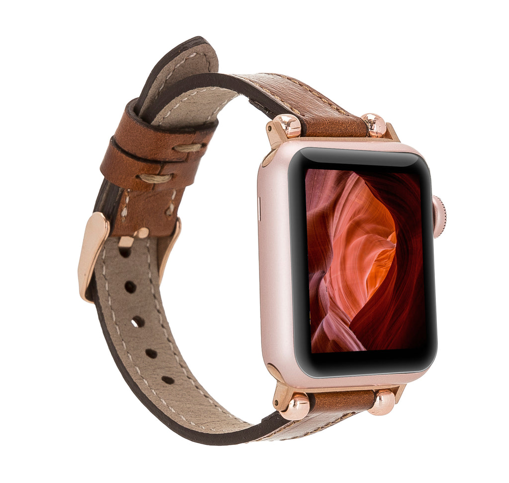 Ferro Leather Apple Watch Band with Trok