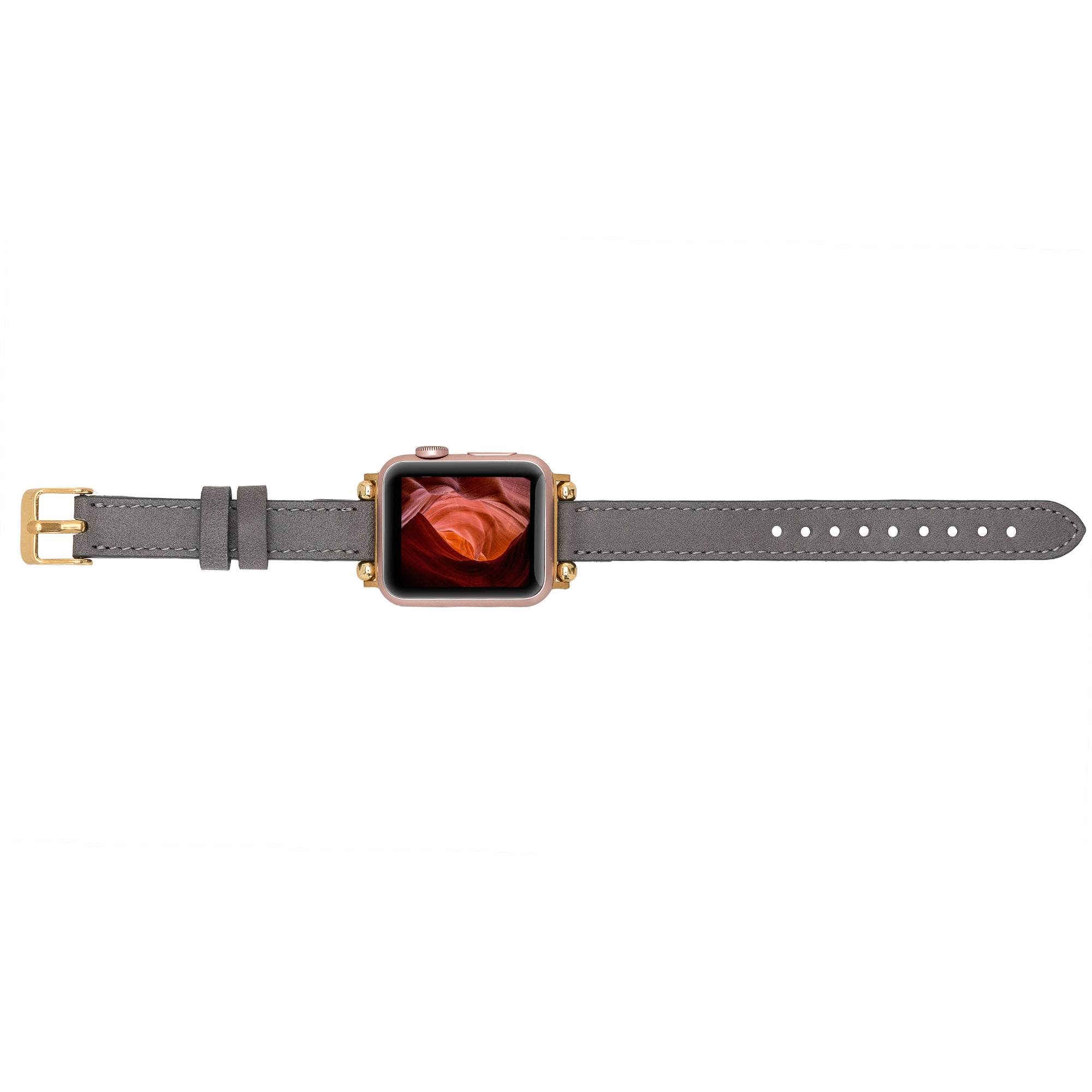 Leder-Ferro-Armbänder für Fitbit Versa Uhr Trok