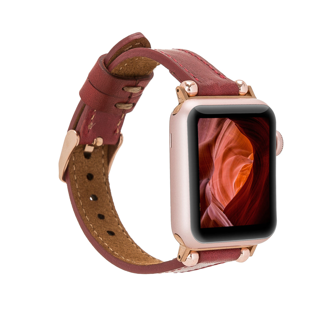 Leder-Ferro-Armbänder für Fitbit Versa Uhr Trok