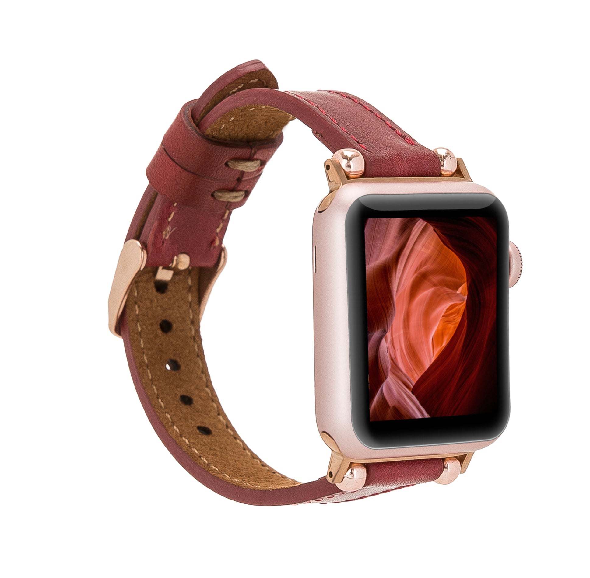 Leder-Ferro-Armbänder für Fitbit Versa Uhr Trok