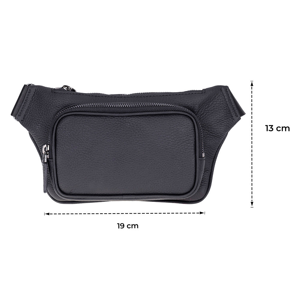 Apex Genuine Leather Belt Bag – Handmade Waist Bag for Men