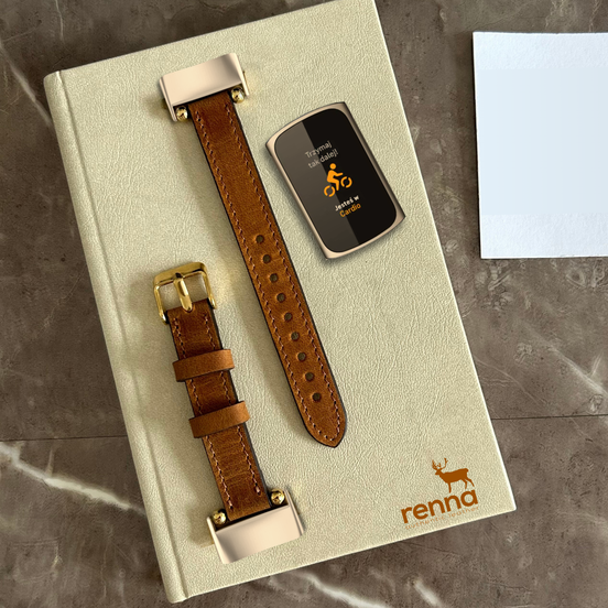 Ferro-Armbänder aus Leder für Fitbit Charge 5 und 6 Uhren