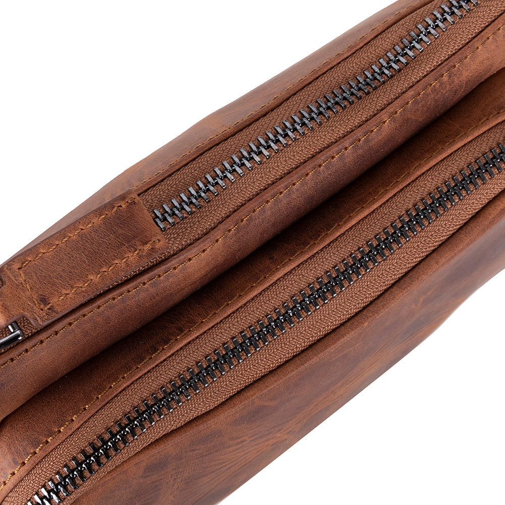 Apex Genuine Leather Belt Bag – Handmade Waist Bag for Men