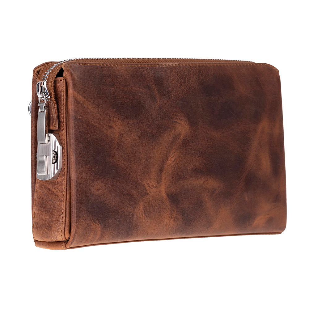 Lupus Leather Clutch Bag