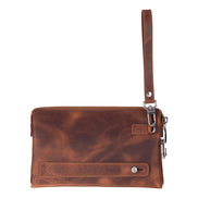 Lupus Leather Clutch Bag