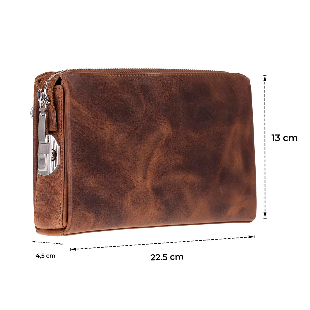 Clutch-Tasche aus Lupusleder