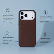 Flex Cover I Phone 17 Pro Leather Case
