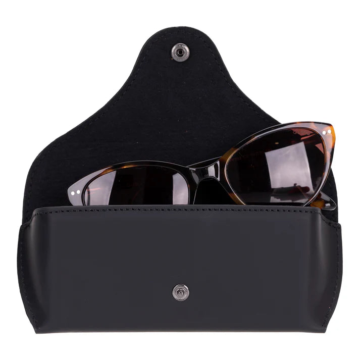 Roan Genuine Leather Glasses Case – Handmade Eyeglass & Sunglasses Cover for Men & Women