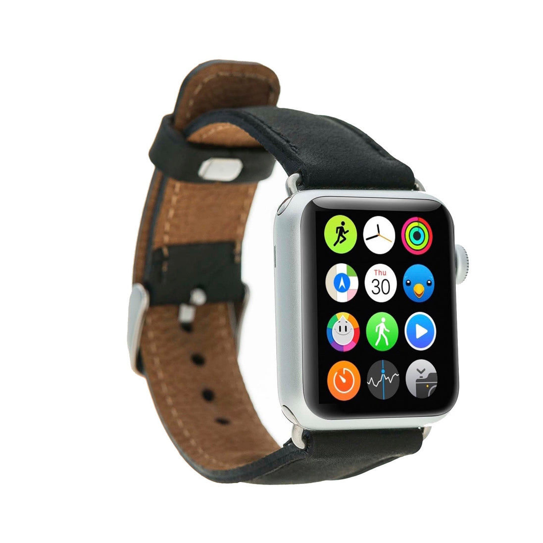 Klassisches Apple Watch-Armband aus echtem Leder 
