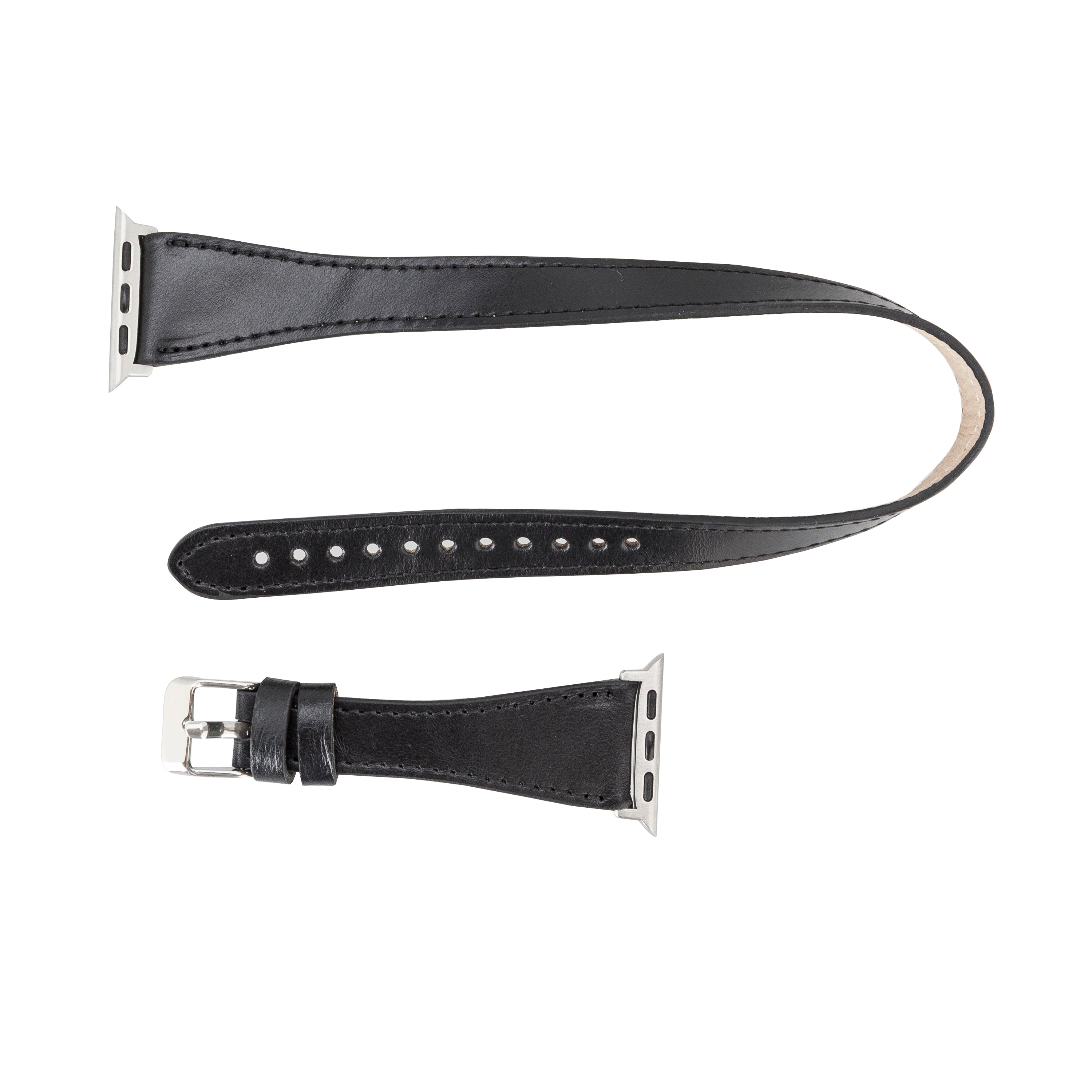 Doppelt gewickeltes Lederarmband für Apple Watch