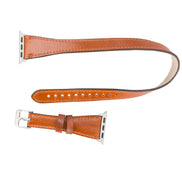 Doppelt gewickeltes Lederarmband für Apple Watch
