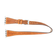 Doppelt gewickeltes Lederarmband für Apple Watch