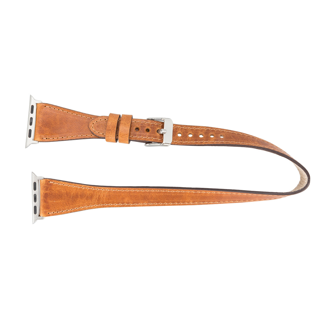 Doppelt gewickeltes Lederarmband für Apple Watch