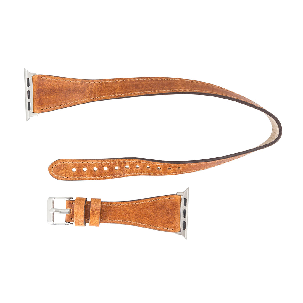 Double Wrap Leather Apple Watch Band